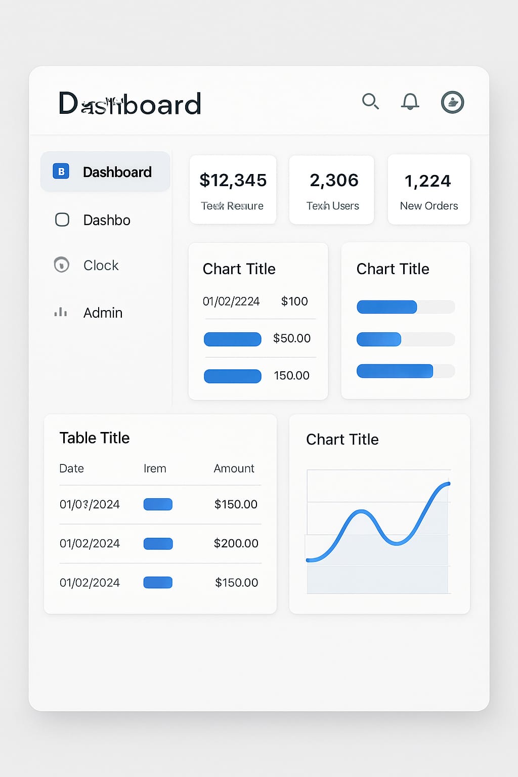 Dashboard Analytics Interface