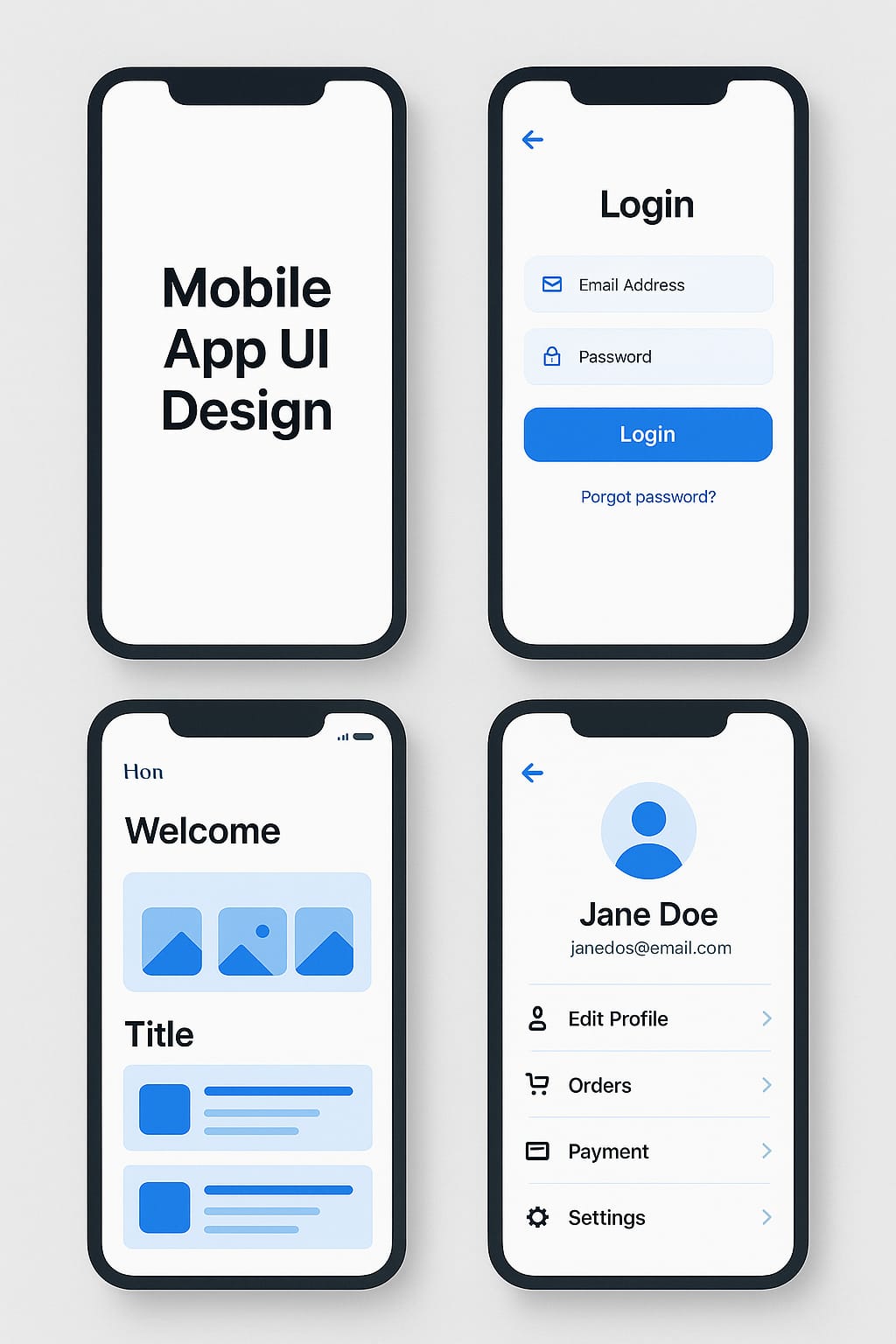 Mobile App UI Design
